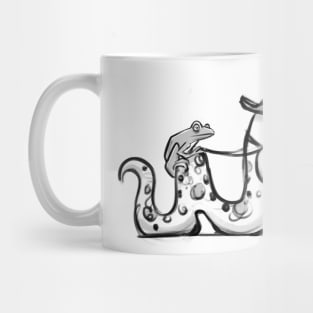 Worm and frog Mug